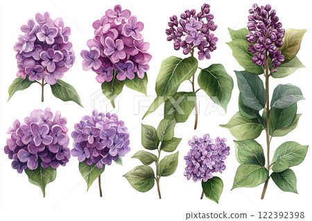 Spring lilac flowers Spring lilac flowers 122392398