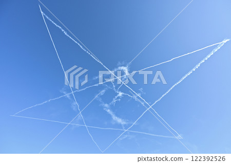 Blue Impulse performance "Star Cross" 122392526