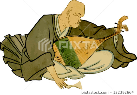 Biwa-hoshi (Biwa-playing priest) 122392664