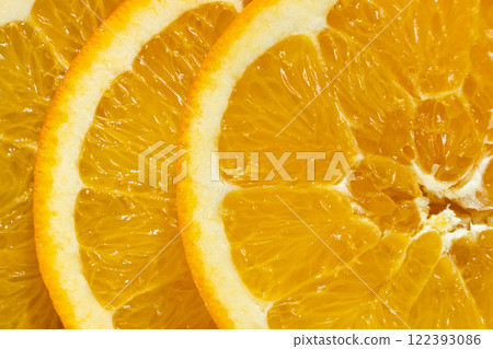 Juicy orange background made from sliced orange Juicy orange background made from sliced orange 122393086