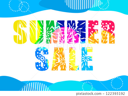 夏季促銷插畫素材 122393192