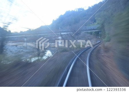 View from inside the train window View from inside the train window 122393336
