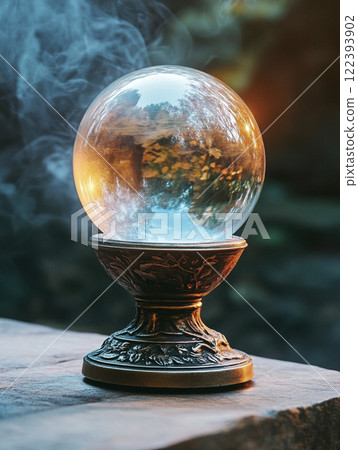 Fortune telling crystal ball AI image 122393902