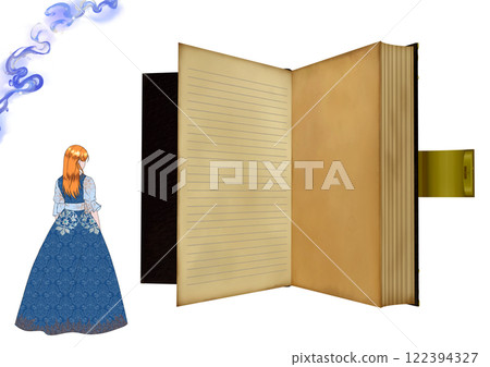 女人看著一本大書 女人看著一本大書 122394327