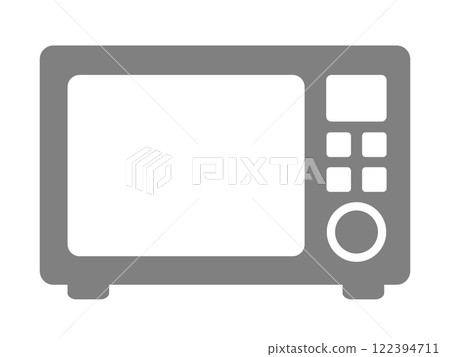 Microwave oven silhouette icon 122394711