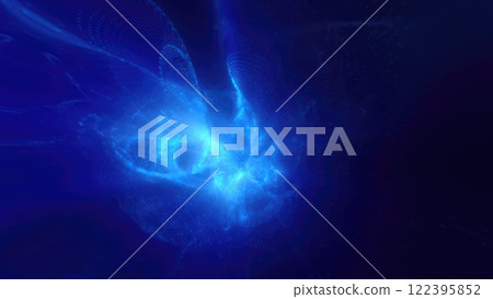 A luminous blue energy sphere core floating in a dark void, evoking a sense of technology and futuristic power. Great for sci-fi and tech themes A luminous blue energy sphere core floating in a dark void, evoking a sense of technology and futuristic power. Great for sci-fi and tech themes 122395852
