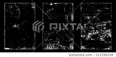 Black and white grunge. Distress overlay texture. Abstract surface dust and rough dirty wall background concept. Distress illustration simply place over object to create grunge effect. Vector EPS10. 122396194