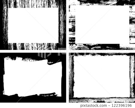 Black and white grunge. Distress overlay texture. Abstract surface dust and rough dirty wall background concept. Distress illustration simply place over object to create grunge effect. Vector EPS10. 122396196