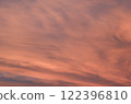 Sunny day sky and clouds dyed in sunset 122396810
