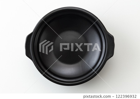 Clay pot on white background Clay pot on white background 122396932