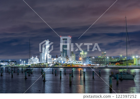 Yokkaichi Industrial area night view Nagoya Yokkaichi Industrial area night view Nagoya 122397252