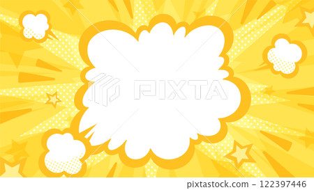 美式漫畫風格爆炸煙霧背景插畫_16:9 美式漫畫風格爆炸煙霧背景插畫_16:9 122397446