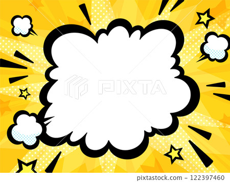 美國漫畫風格爆炸煙霧背景圖 美國漫畫風格爆炸煙霧背景圖 122397460