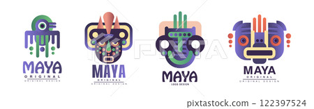 Maya Original Design Logo and Label Sign Vector Set Maya Original Design Logo and Label Sign Vector Set 122397524