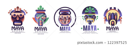 Maya Original Design Logo and Label Sign Vector Set Maya Original Design Logo and Label Sign Vector Set 122397525