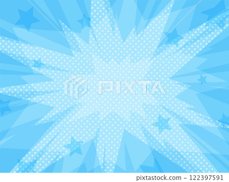 帶有分散爆炸光和星星的簡單背景圖_淺藍色 帶有分散爆炸光和星星的簡單背景圖_淺藍色 122397591