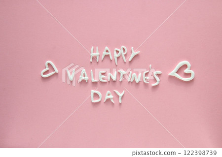 Happy valentines day creative card. Happy valentines day creative card. 122398739
