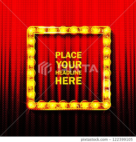 Discount percent sale light bulbs boxes retro design banner. Discount percent sale light bulbs boxes retro design banner. 122399105