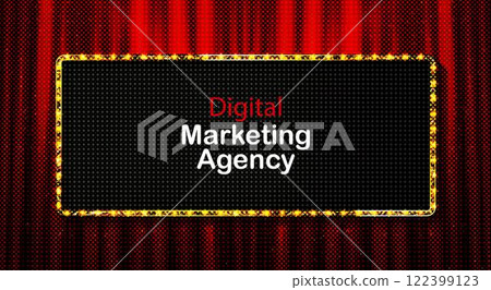 Discount percent sale light bulbs boxes retro design banner. 122399123
