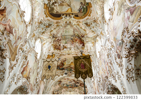 Pilgrimage church Rottenbuch, Munich Way of St. James, Bavaria, Germany 122399833