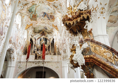 Pilgrimage church Rottenbuch, Munich Way of St. James, Bavaria, Germany 122399836