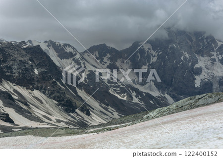 beautiful mauntain landscape in Italian Dolomites Alps. Passo Pordoi. South Tyrol. Italy 122400152