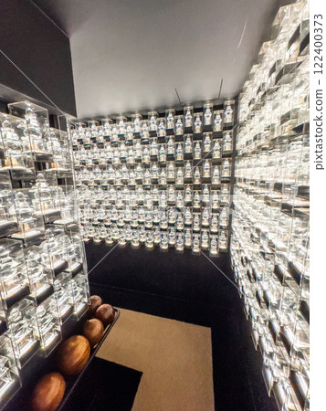 Fukagawa Fudou do with 10000 small crystal gorinto pagoda in Koto ward, in the east of Tokyo, Japan 122400373