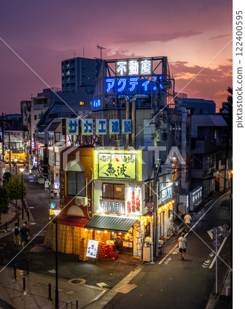 Shiinamachi Station iconic restaurant in Toshima, Tokyo, Japan 122400595
