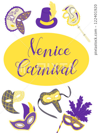 Elegant Venice carnival banner Elegant Venice carnival banner 122401920