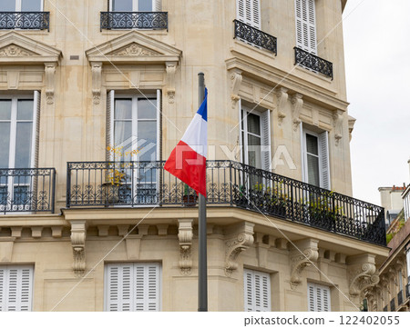 The Elegant and Iconic Parisian Architecture Enhanced by Beautiful Classic Balconies 122402055
