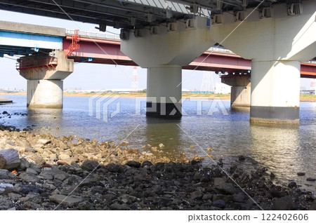 Edogawa clam digging spot, Ichikawa City, Chiba Prefecture January 2025 122402606