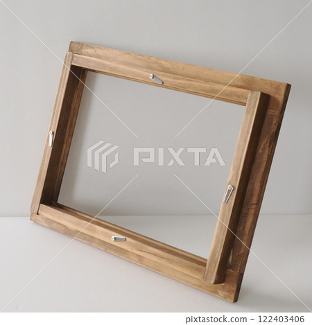 Simple design with natural wooden frame 122403406