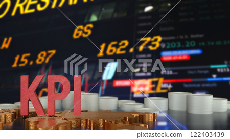 The KPI or Key Performance Indicator for Business concept 3d Rendering The KPI or Key Performance Indicator for Business concept 3d Rendering 122403439