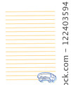 Bus stationery template 122403594