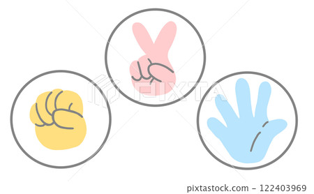 多彩Guchokipa插畫素材 122403969