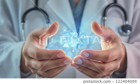 Medical Innovation Healing Hands Powered by Advanced Technology in Healthcare and Beyond 122404089