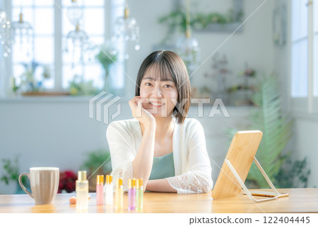 Young women's skin care 122404445