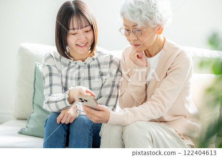 Grandma and grandson Smaho Grandma and grandson Smaho 122404613