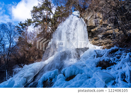 Chino City Tateshina Plateau Yokoya Valley Maiden Falls Ice Waterfall Chino City Tateshina Plateau Yokoya Valley Maiden Falls Ice Waterfall 122406105