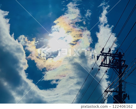 藍天中的妖貓或鳳凰雲 藍天中的妖貓或鳳凰雲 122406162