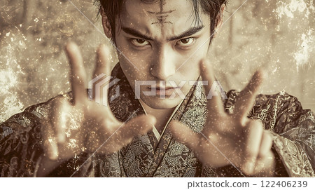 Image of an onmyoji making hand gestures 122406239