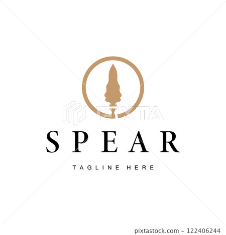 Old Spear Logo Vintage Retro Simple Business Brand Design Spear Arrow Illustration Template Old Spear Logo Vintage Retro Simple Business Brand Design Spear Arrow Illustration Template 122406244