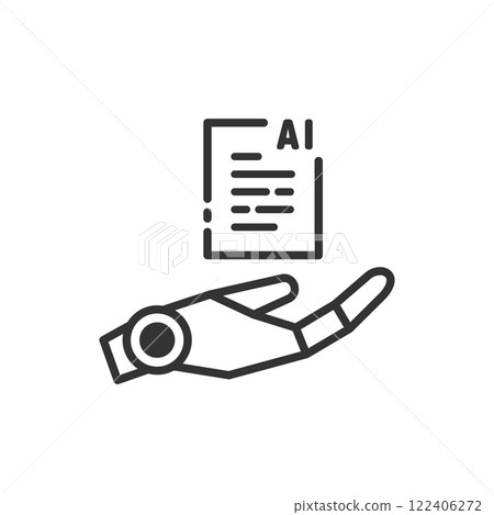 使用 AI 代理進行內容創建和文字生成（畫線、黑白） 122406272