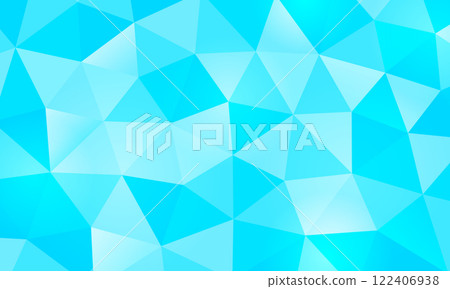 A geometric pattern with a frozen feel. A cool, sparkling blue background material. 122406938