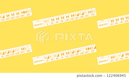 Bowling score background (simple yellow) Bowling score background (simple yellow) 122406945