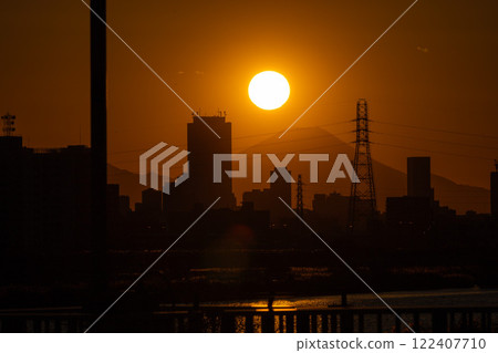 2025 年東京足立區的鑽石富士 2025 年東京足立區的鑽石富士 122407710