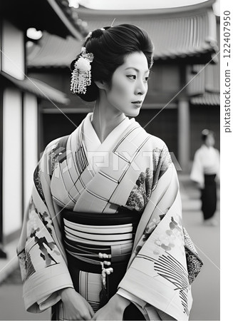 Kimono women 122407950