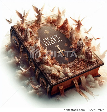 The Holy Bible is a timeless and sacred book that serves as the cornerstone of Christian faith 122407974