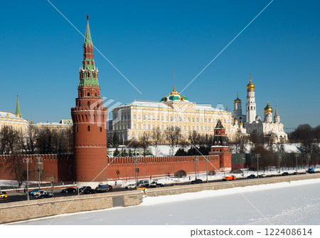 Daytime view of Moskow Kremlin 122408614