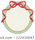 Red ribbon frame 122410047